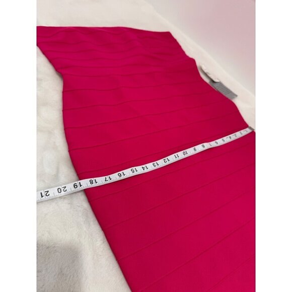 New bebe Women's Size L Luxe Bandage Strapless Gown Pink - Picture 8 of 13